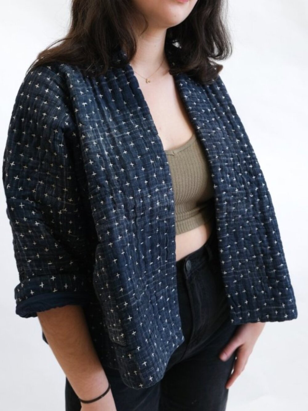 Marigold Row Quilted Kimono Jacket NWT Size M